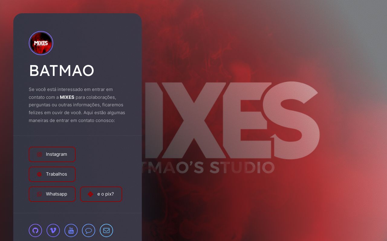 Carrd profile picture for @mixes